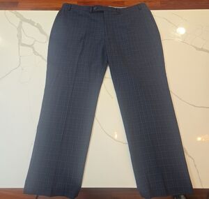 Lauren Ralph Lauren Mens Plaid Preppy Heritage Blue Trouser Pants Size 42